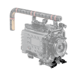 Load image into Gallery viewer, Wooden Camera Faceplate Cage System for Sony VENICE and Rialto cameras, showing the main faceplate and optional 15mm dual rod clamp.

