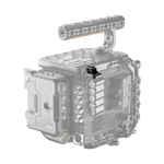 Load image into Gallery viewer, A Wooden Camera B-Box, a compact I/O and power breakout module for cinema cameras, showing various ports like Timecode, Genlock, and Fischer connectors.
