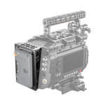 Load image into Gallery viewer, Wooden Camera D-Box Wedge for Blackmagic URSA Cine 12K/17K, a black metal mounting plate designed to attach to the rear of the camera.
