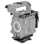 Load image into Gallery viewer, Wooden Camera Core Accessory System for Canon EOS C400, showing the baseplate, top plates, top handle plate, and rear battery plate.
