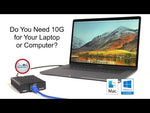 Load and play video in Gallery viewer, Sonnet Solo 10G Thunderbolt 3 to 10 Gigabit Ethernet Adapter with NBASE-T Support
