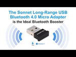 Load and play video in Gallery viewer, Sonnet Long-range USB Bluetooth 4.0 Micro Adapter

