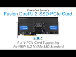 Load and play video in Gallery viewer, Sonnet Fusion Dual U.2 SSD PCIE CARD
