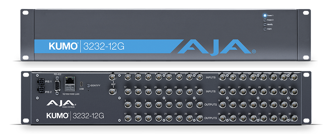 AJA KUMO 3232-12G | Compact 32x32 12G-SDI Router – DIT Tools