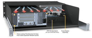 Sonnet xMac Studio Pro 3U Rackmount Enclosure with Echo III module